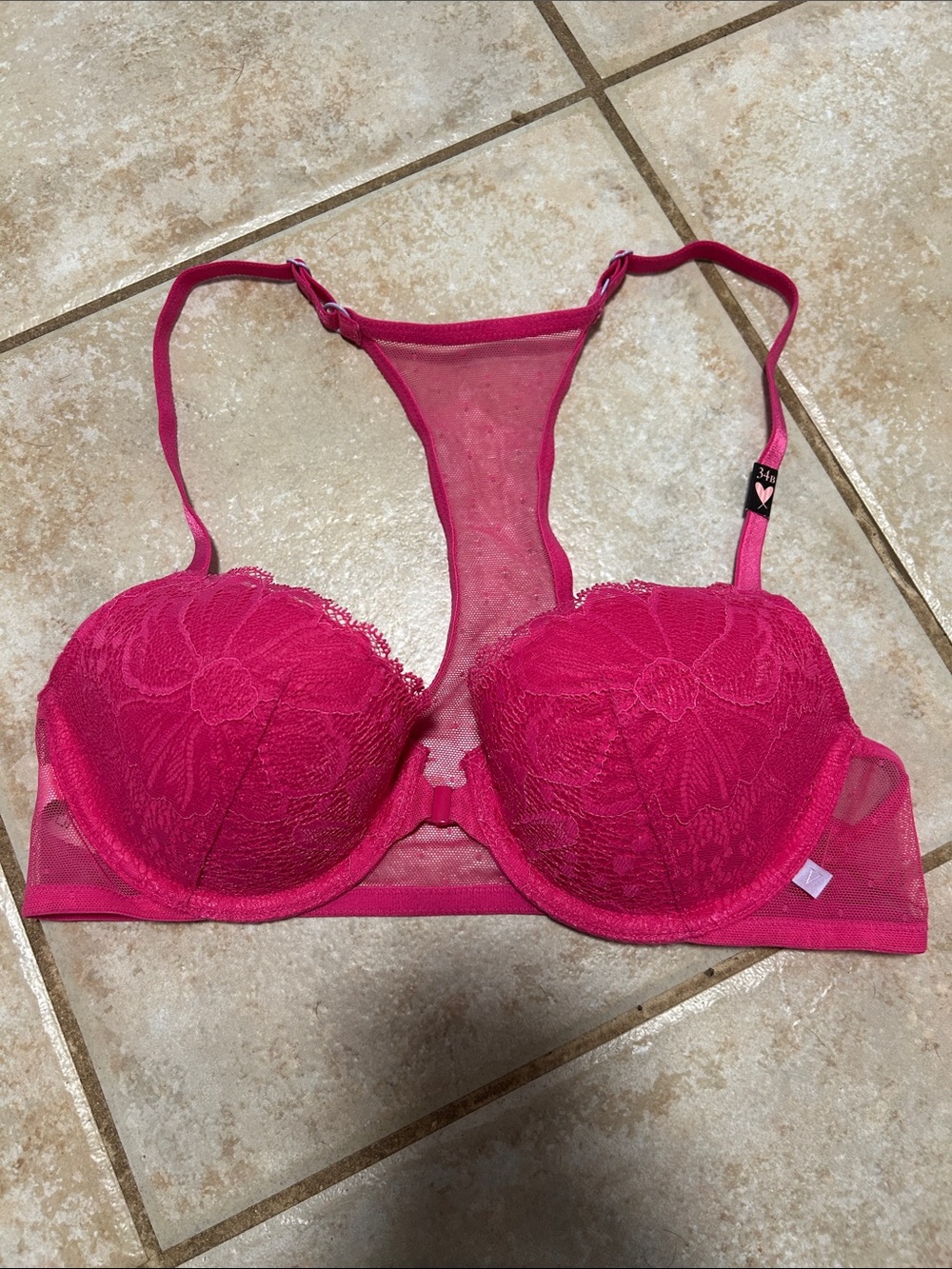 NWOT Victoria's Secret Racerback Demi Bra Women's size 34B